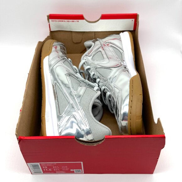 Nike Mens Gato LV8 Metallic Silver Shoes Sz 10 New IB3566-001